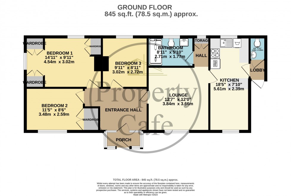 Floorplan for Beech Close, Bexhill-on-Sea, East Sussex