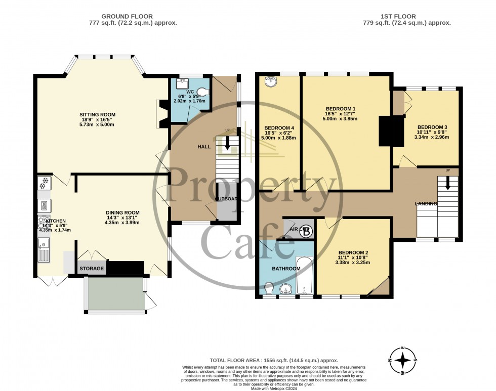 Floorplan for Sutherland Avenue, Bexhill-on-Sea, East Sussex