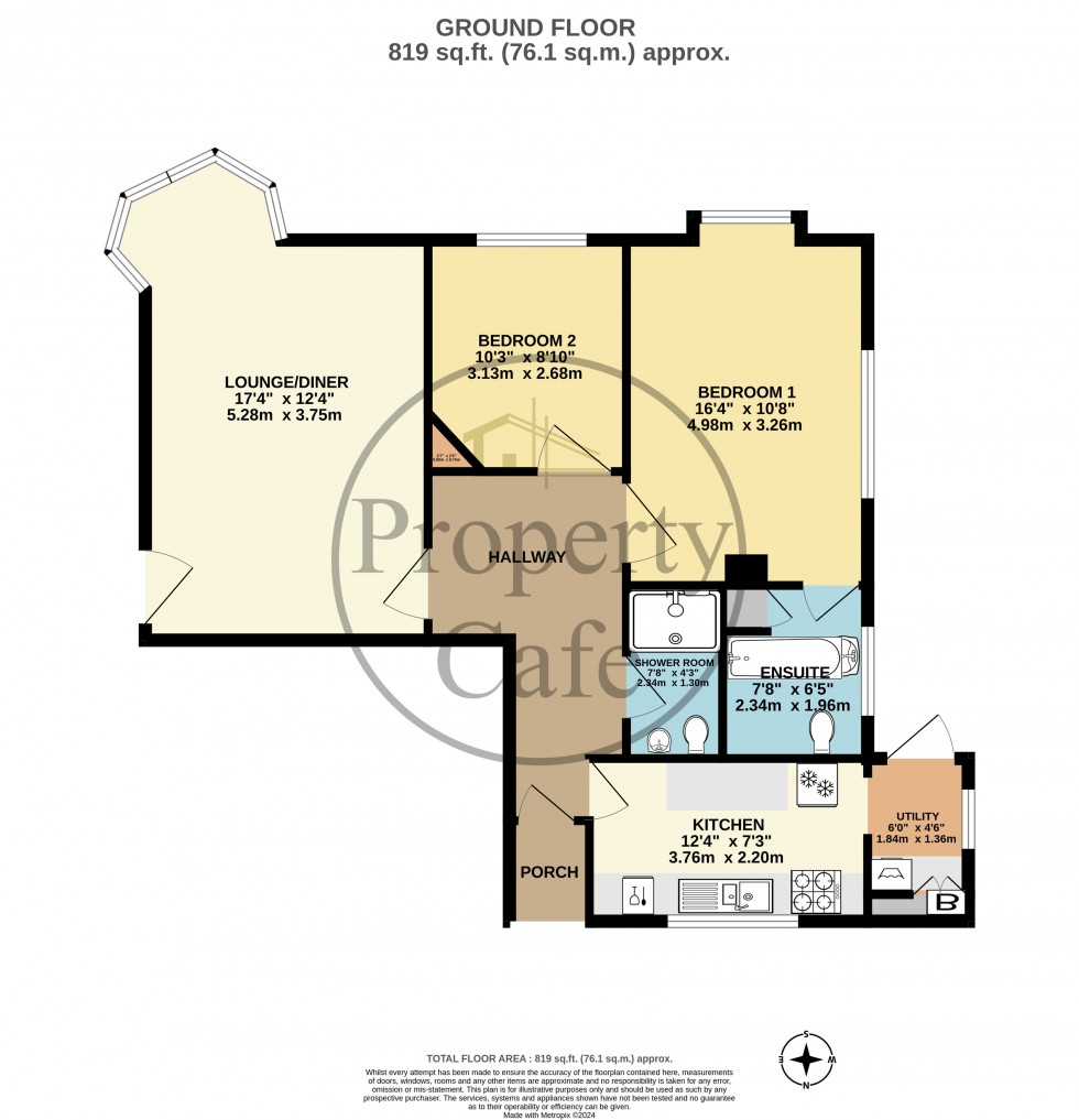 Floorplan for Middlesex Road, Bexhill-on-Sea, East Sussex