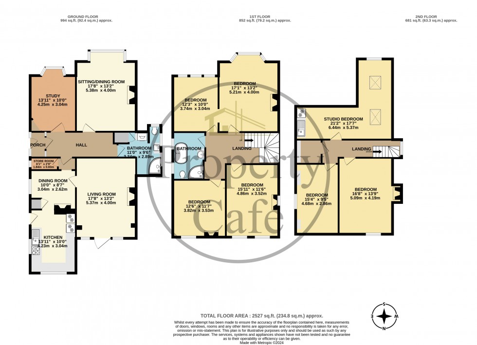 Floorplan for Clinton Crescent, St Leonards-on-Sea, East Sussex