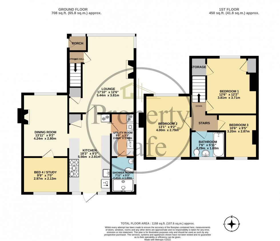 Floorplan for Collington Lane West, Bexhill-on-Sea, East Sussex