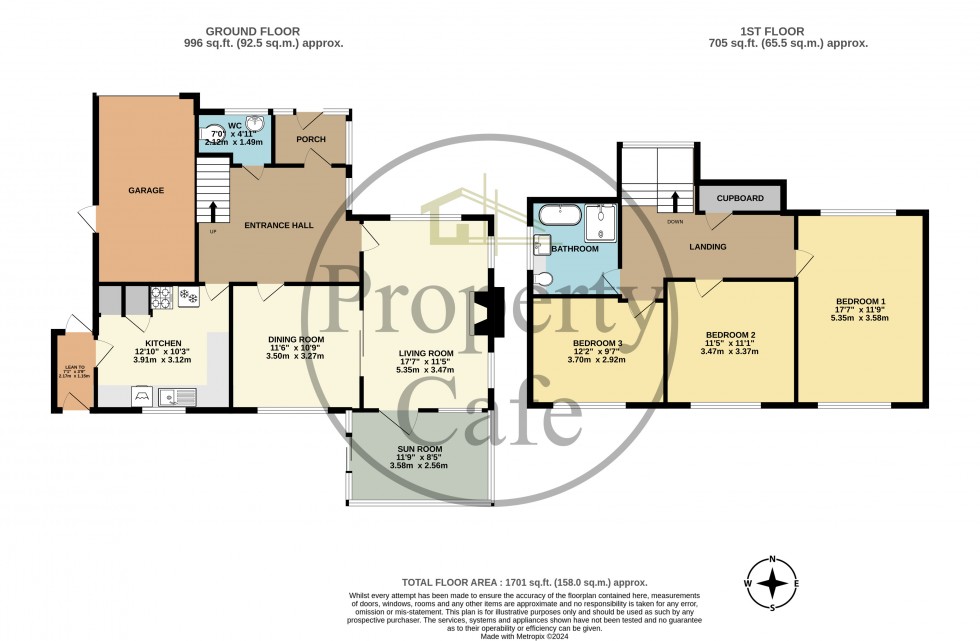 Floorplan for Denbigh Close, Bexhill-on-Sea, East Sussex