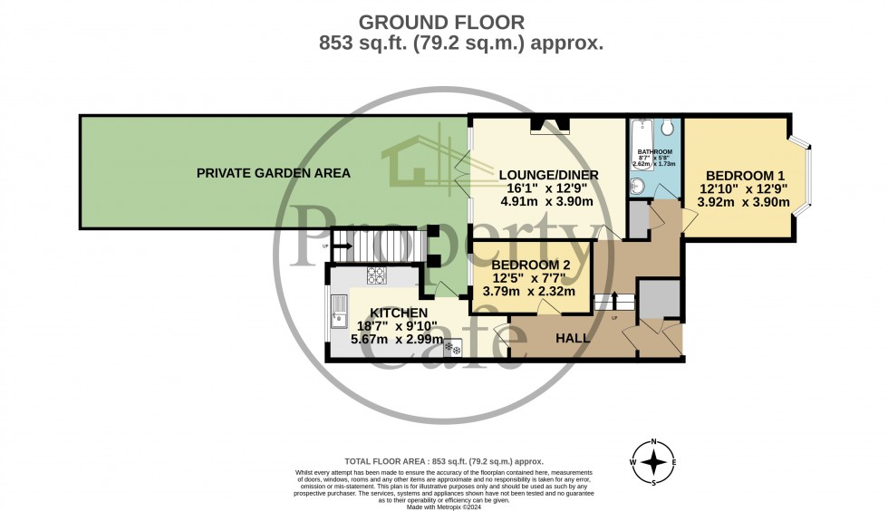 Floorplan for Linden Road, Bexhill-on-Sea, East Sussex