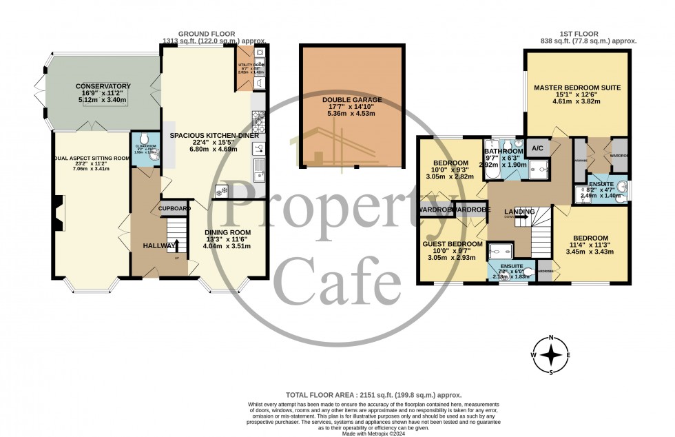 Floorplan for Woodlands, Bexhill-on-Sea, East Sussex