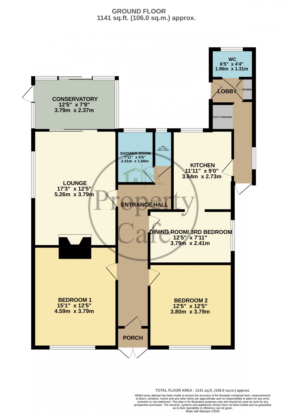 Floorplan for Ocklynge Close, Bexhill-on-Sea, East Sussex