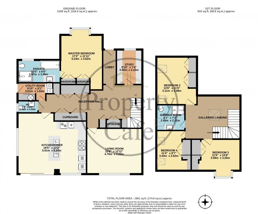 Floorplan for Danecourt Close, Bexhill-on-Sea, East Sussex