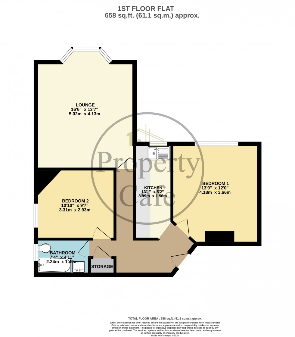 Floorplan for Dorset Road, Bexhill-on-Sea, East Sussex