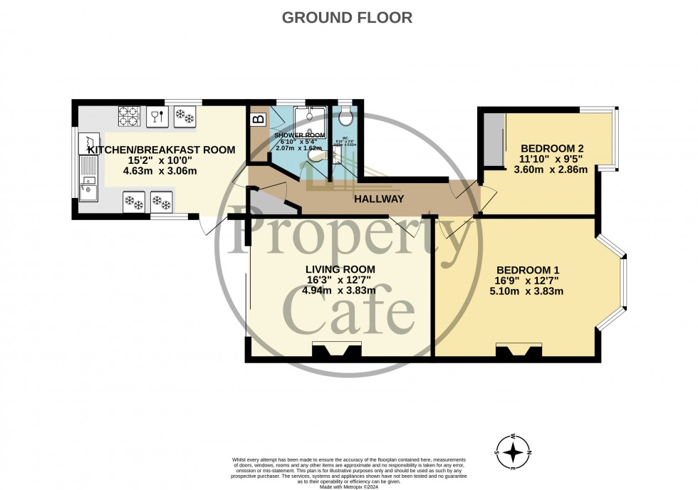 Floorplan for Wickham Avenue, Bexhill-on-Sea, East Sussex