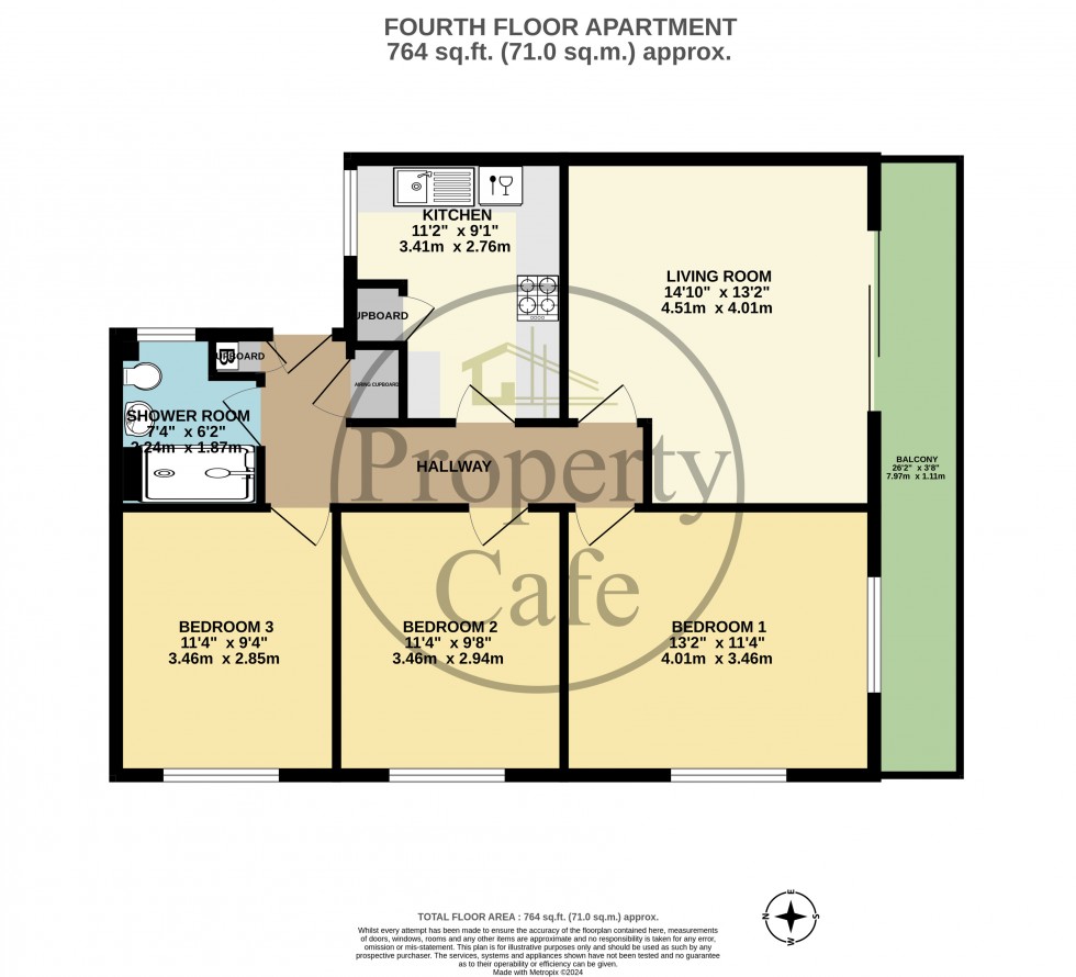 Floorplan for Marina, Bexhill-on-Sea, East Sussex