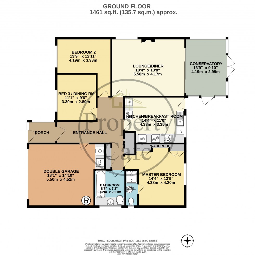 Floorplan for Thorne Crescent, Bexhill-on-Sea, East Sussex