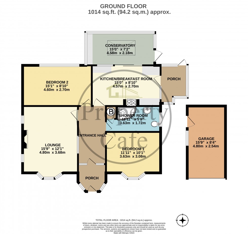 Floorplan for Second Avenue, Bexhill-on-Sea, East Sussex