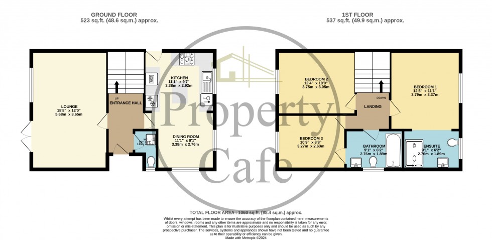 Floorplan for Hillyglen Close, Hastings, East Sussex