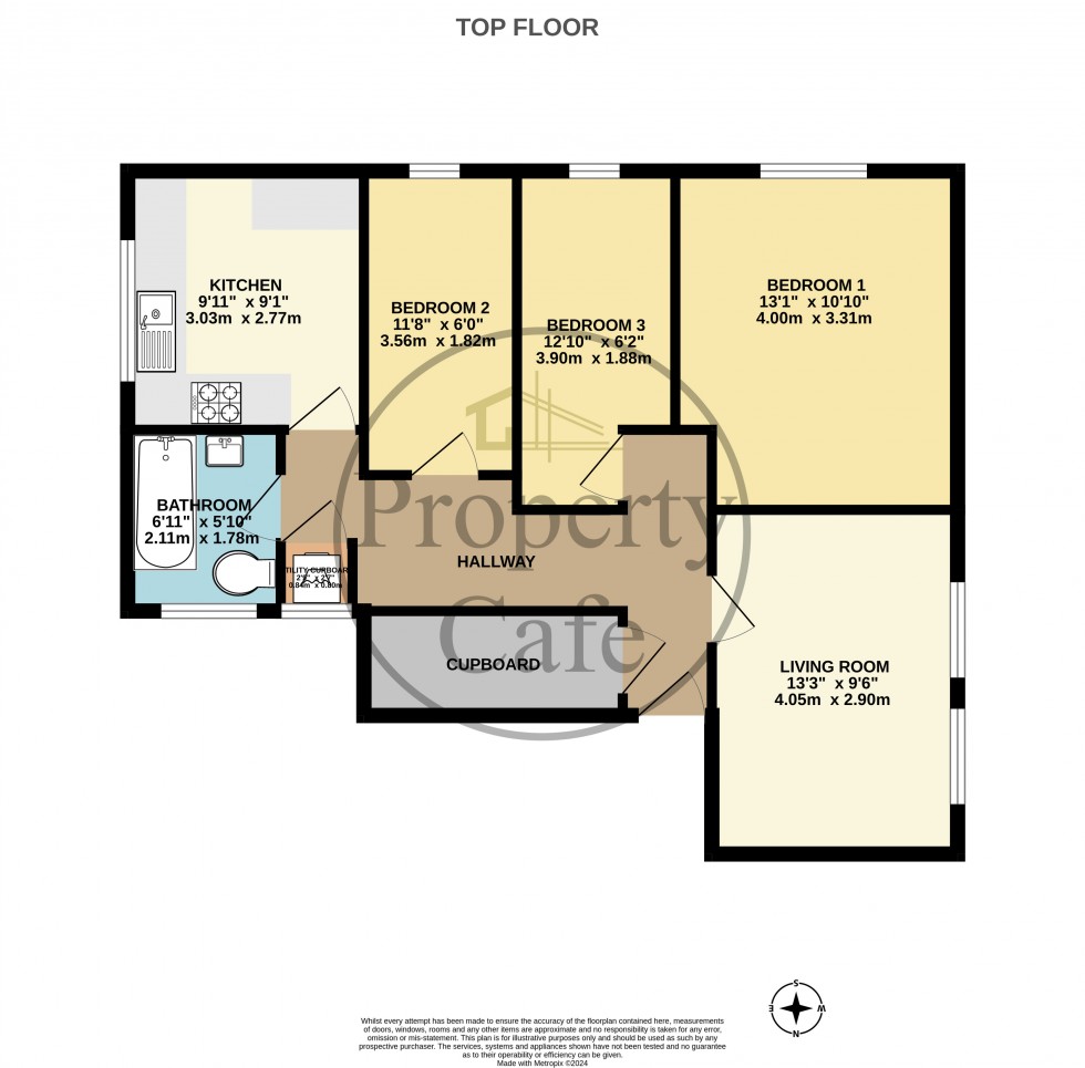 Floorplan for Eversley Road, Bexhill-on-Sea, East Sussex