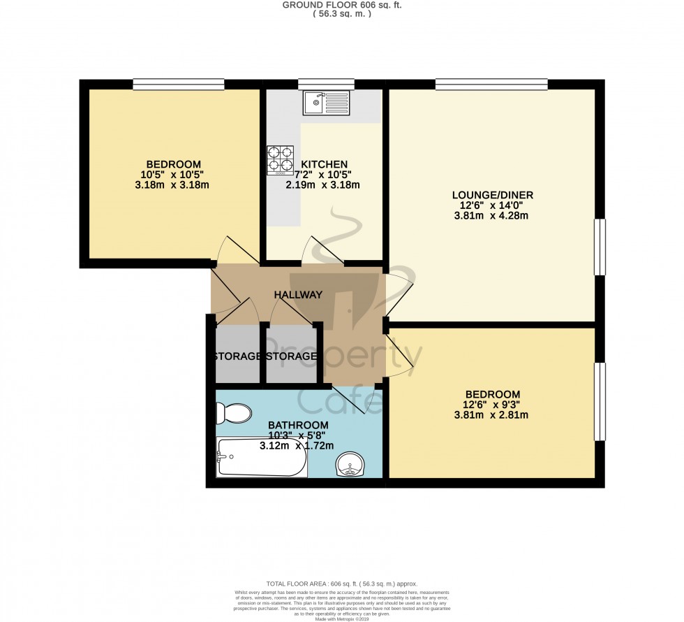 Floorplan for Cranston Avenue, Bexhill-on-Sea, East Sussex