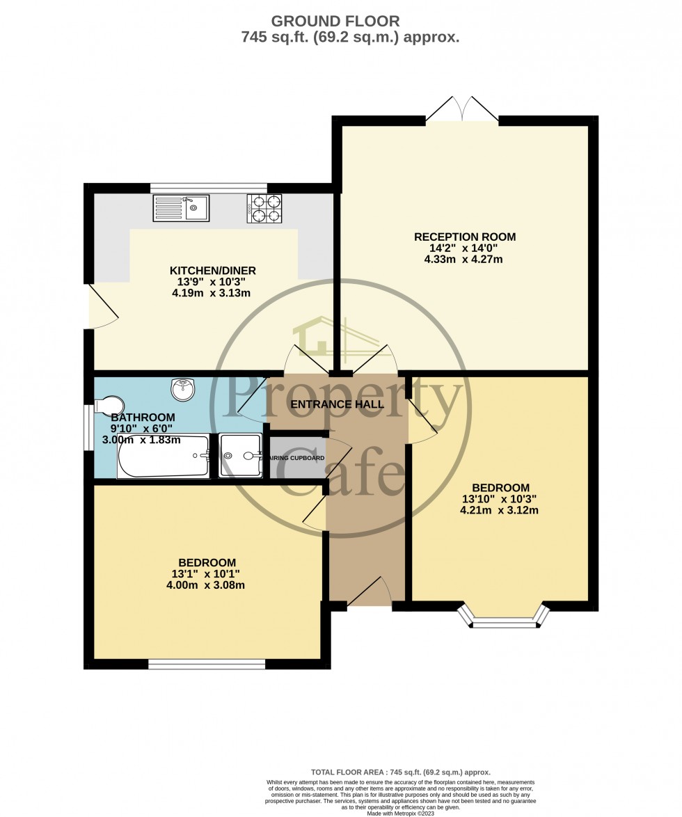 Floorplan for Grangecourt Drive, Bexhill-on-Sea, East Sussex