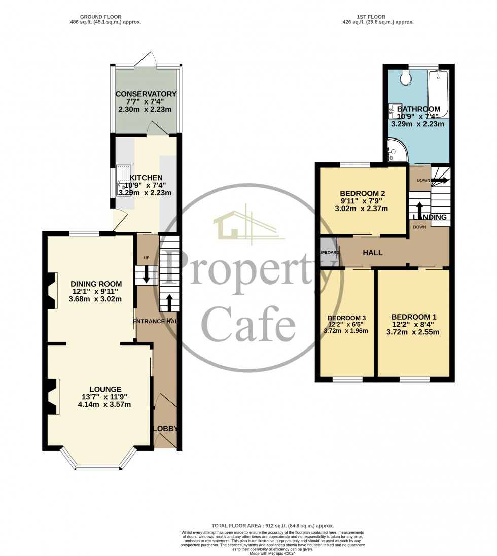 Floorplan for St James Road, Hastings, East Sussex