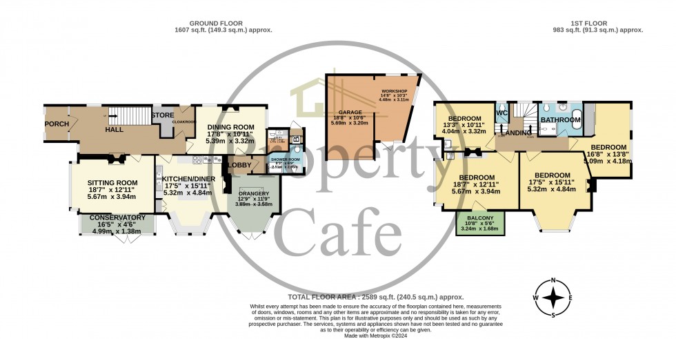 Floorplan for Dorset Road, Bexhill-on-Sea, East Sussex