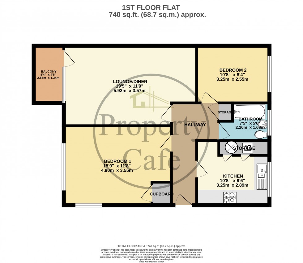 Floorplan for Park Avenue, Bexhill-on-Sea, East Sussex