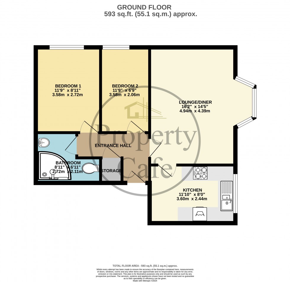 Floorplan for Hastings Road, Bexhill-on-Sea, East Sussex