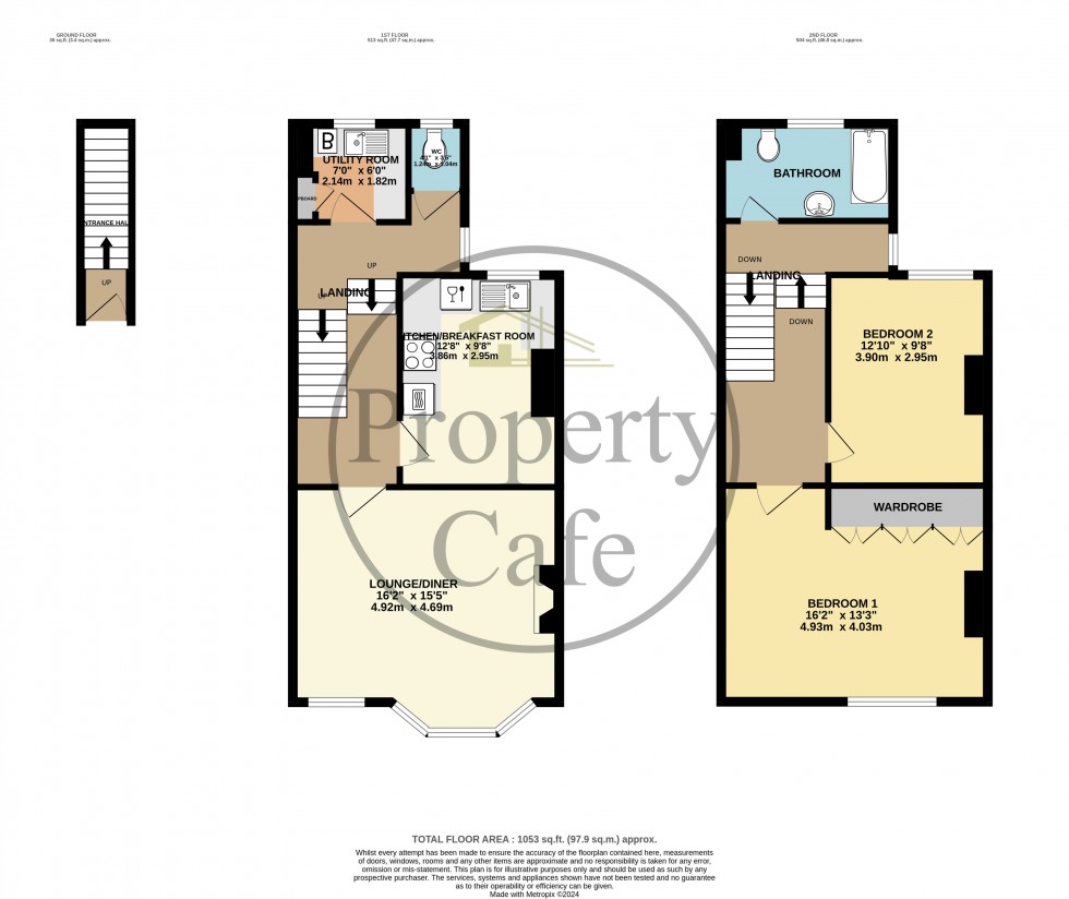 Floorplan for Holliers Hill, Bexhill-on-Sea, East Sussex