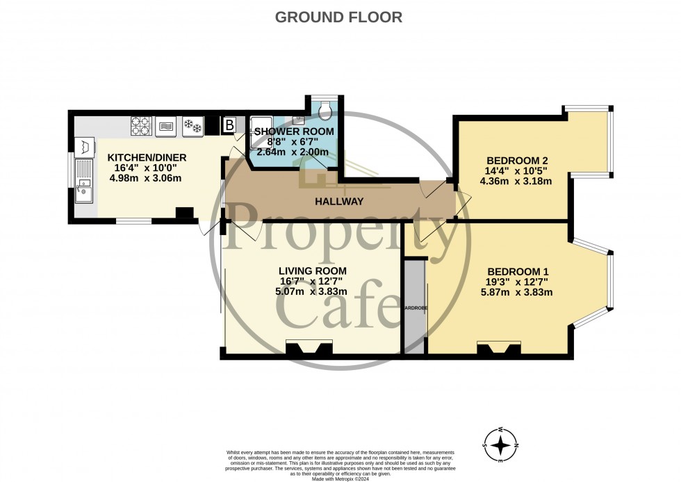 Floorplan for Wickham Avenue, Bexhill-on-Sea, East Sussex