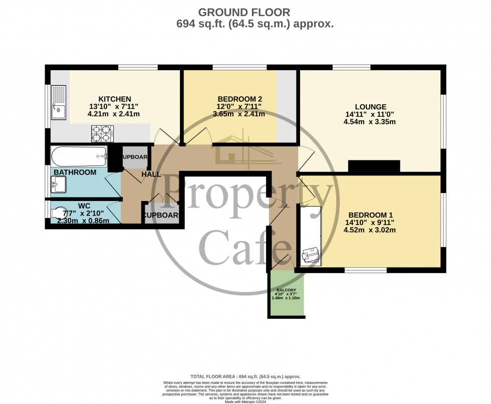 Floorplan for Barnhorn Close, Bexhill-on-Sea, East Sussex