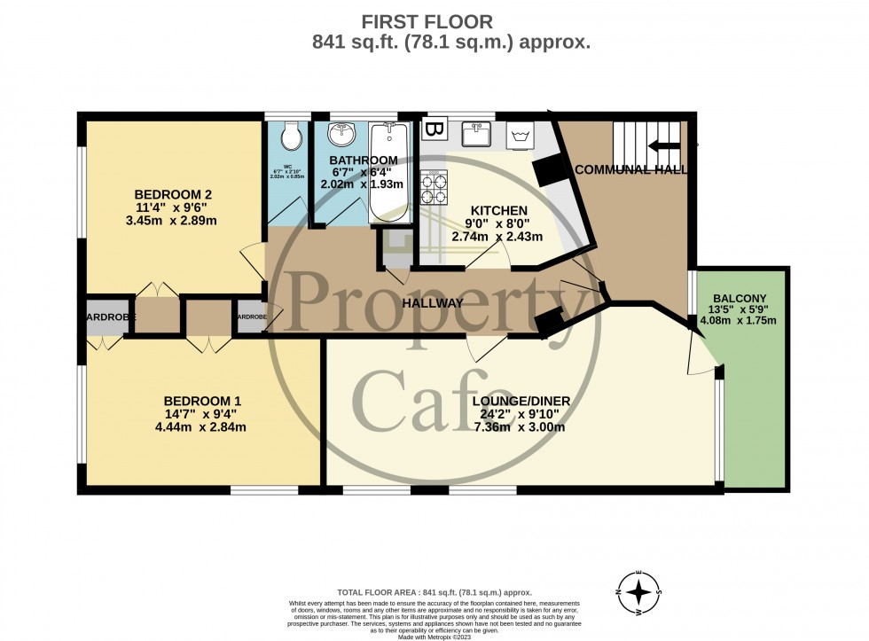 Floorplan for West Parade, Bexhill-on-Sea, East Sussex