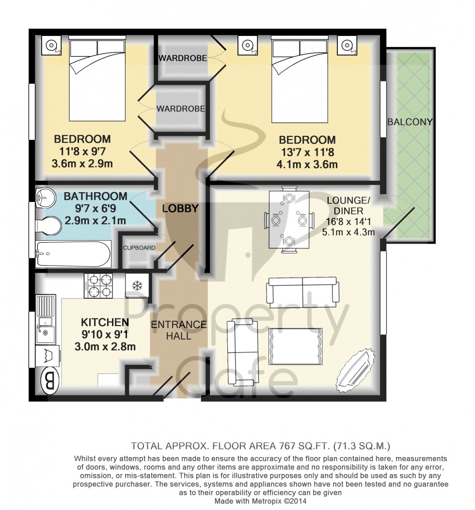 Floorplan for Ewell Court Sutton Place, Bexhill On Sea, East Sussex