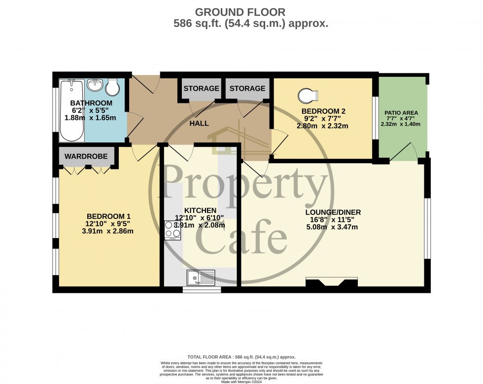 Floorplan for Collington Lane East, Bexhill-On-Sea, East Sussex