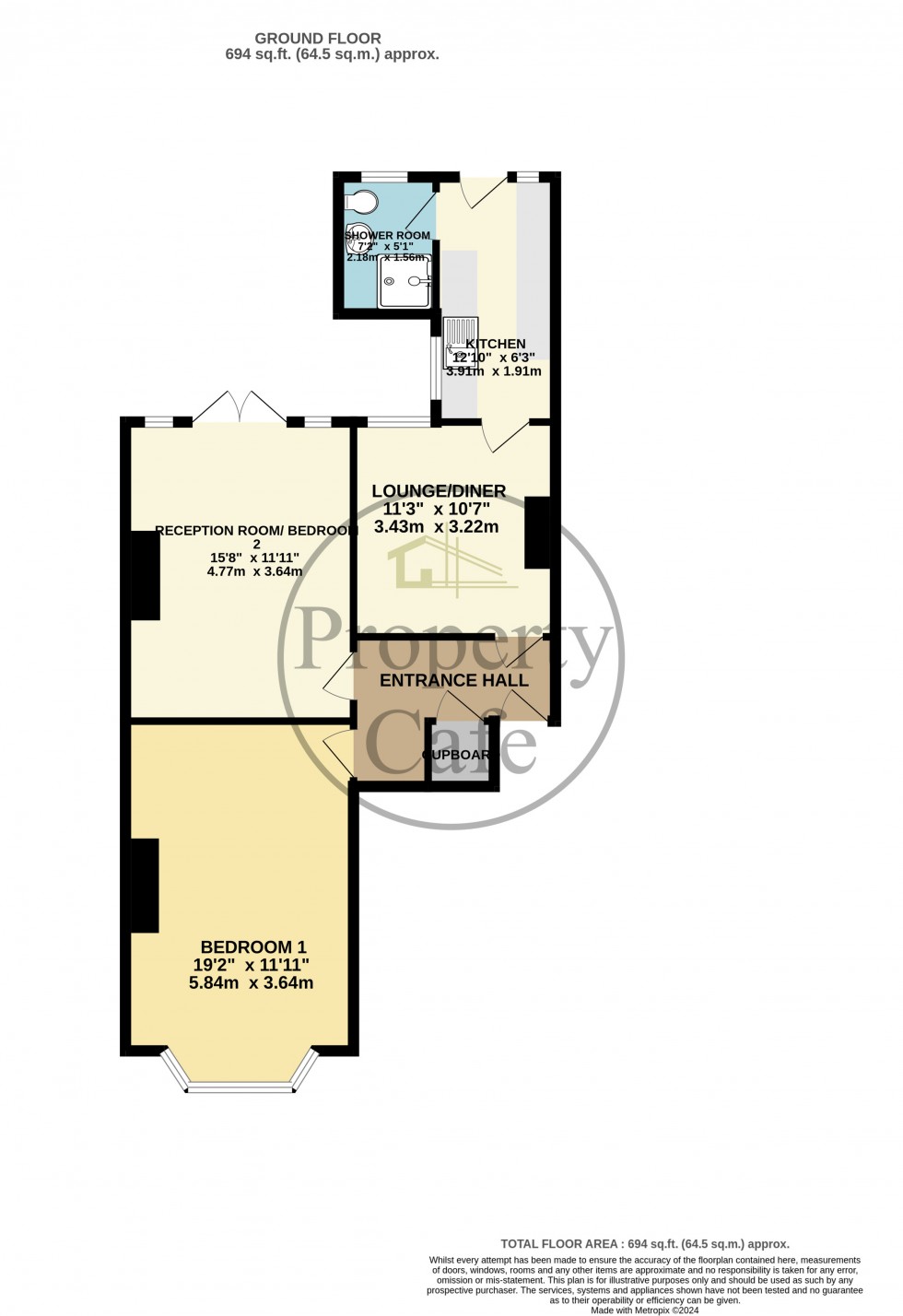 Floorplan for Wilton Road, Bexhill-on-Sea, East Sussex