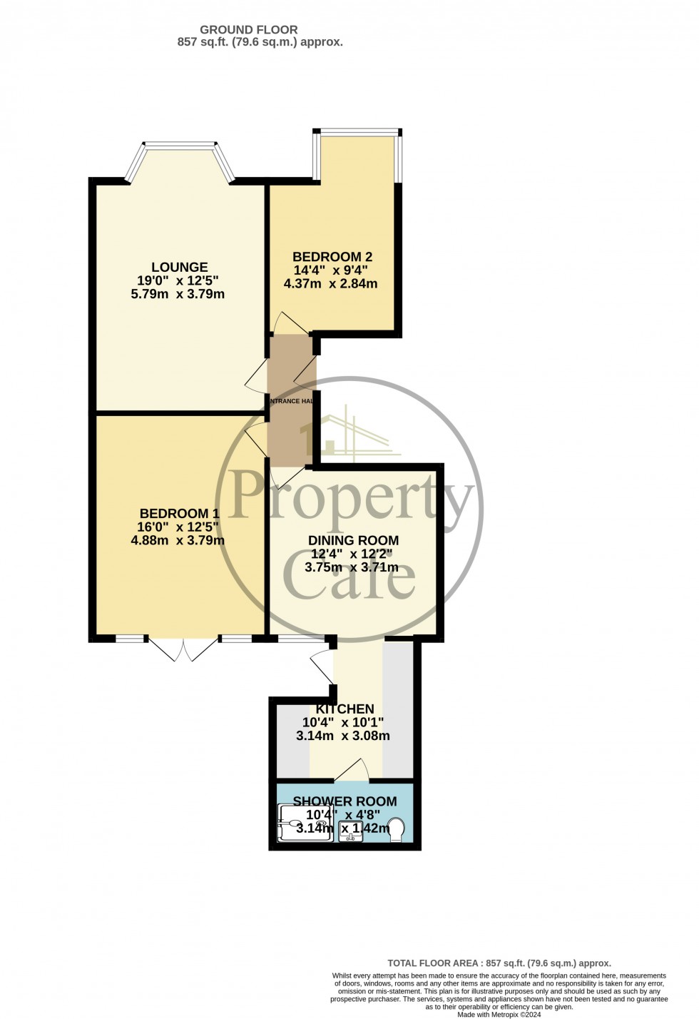 Floorplan for Wickham Avenue, Bexhill-on-Sea, East Sussex