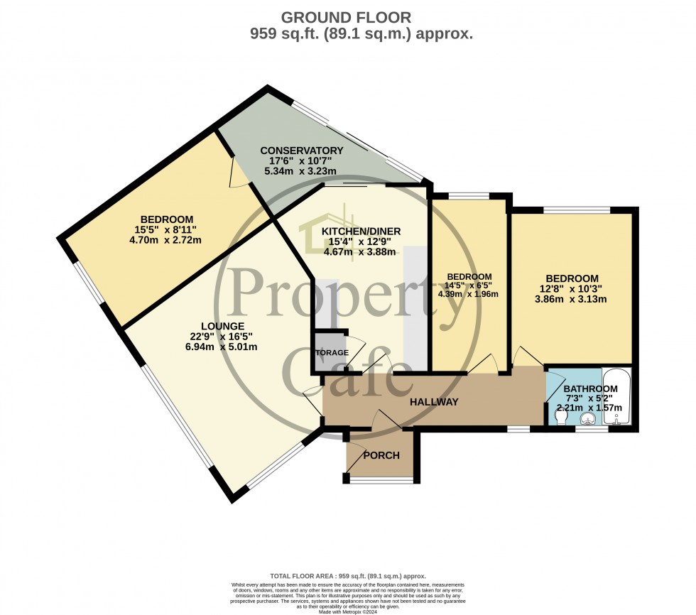 Floorplan for Amherst Gardens, Hastings, East Sussex