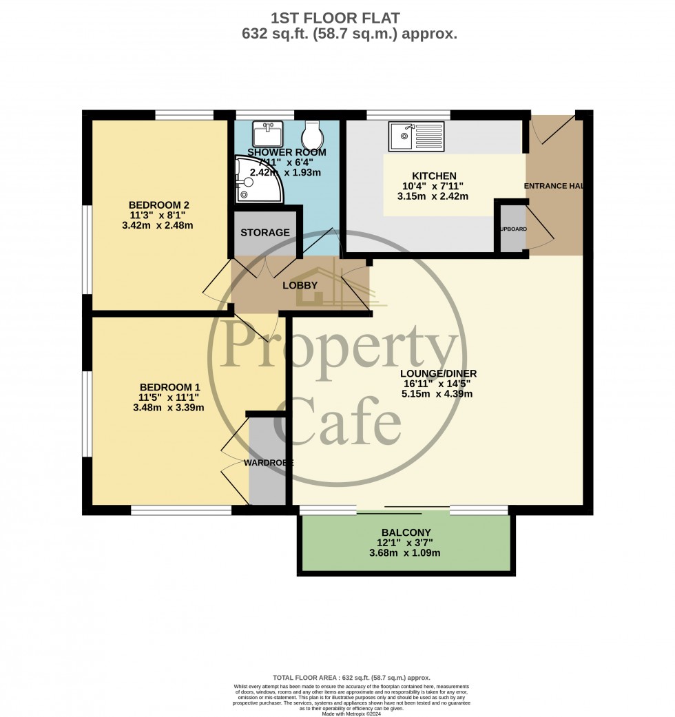 Floorplan for Sutton Place, Bexhill-on-Sea, East Sussex