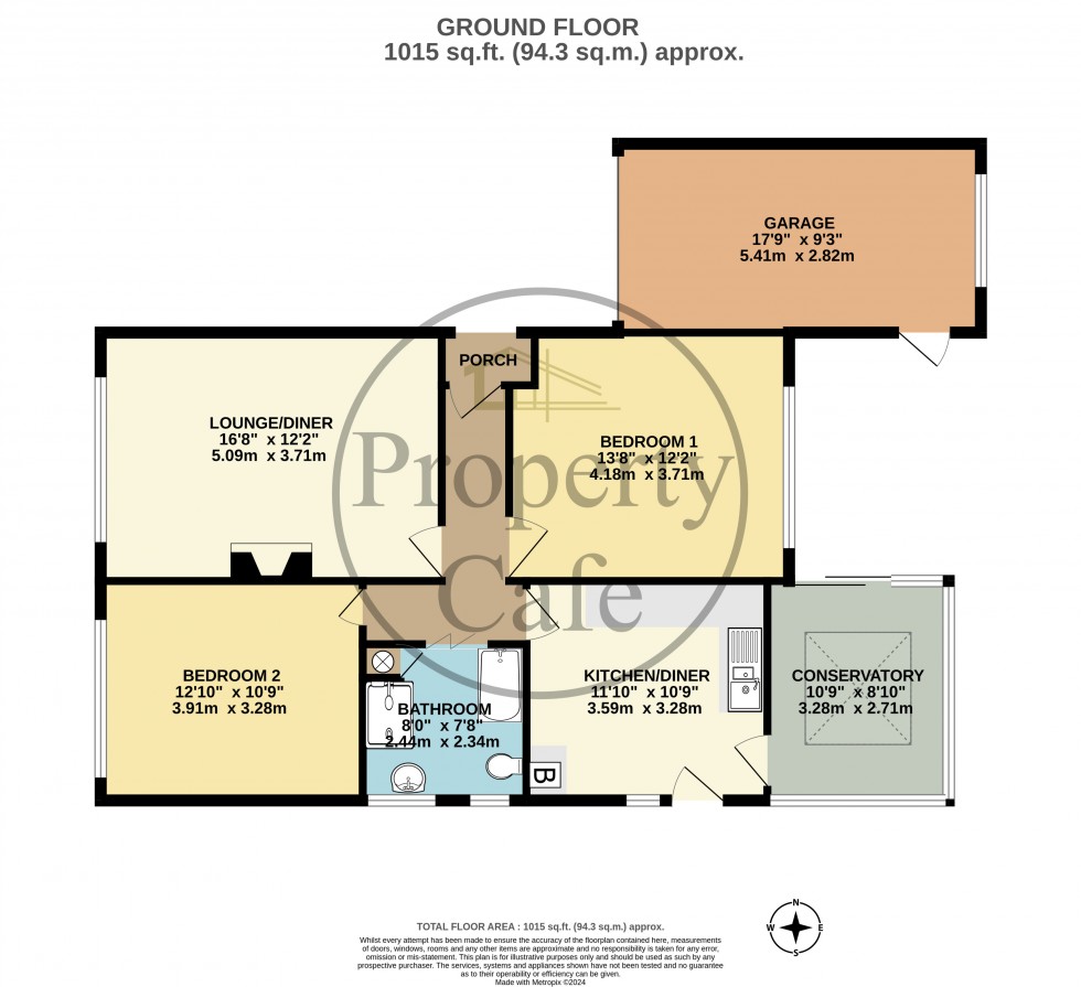 Floorplan for Highlands Close, Bexhill-on-Sea, East Sussex