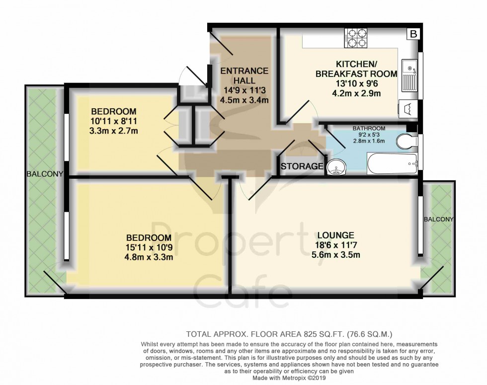 Floorplan for Collington Lane East, Bexhill-on-Sea, East Sussex