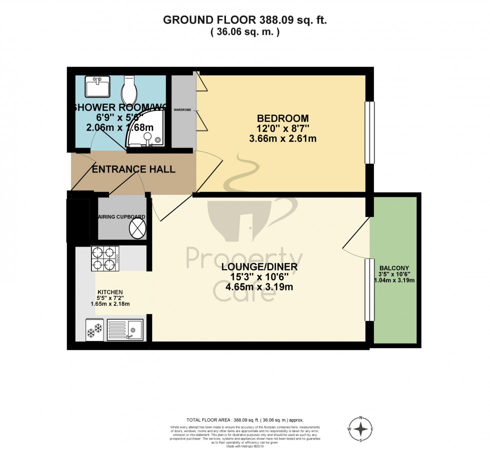 Floorplan for De la Warr Parade, Bexhill-on-Sea, East Sussex