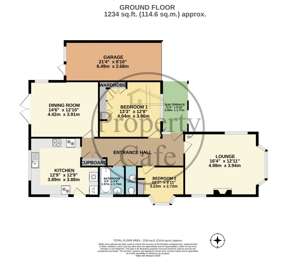 Floorplan for Ward Way, Bexhill-on-Sea, East Sussex