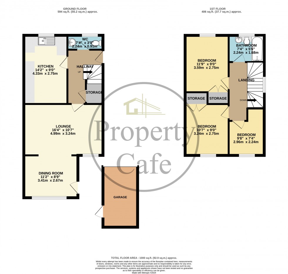 Floorplan for Falconers Drive, Battle, East Sussex