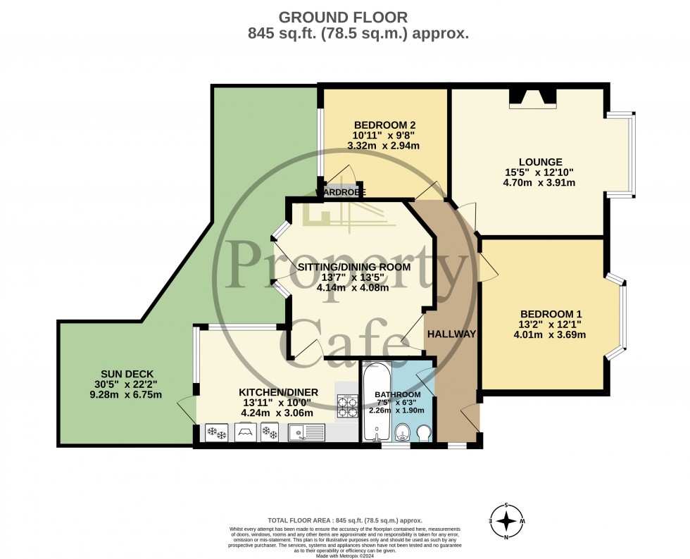 Floorplan for Hillcrest Avenue, Bexhill-on-Sea, East Sussex